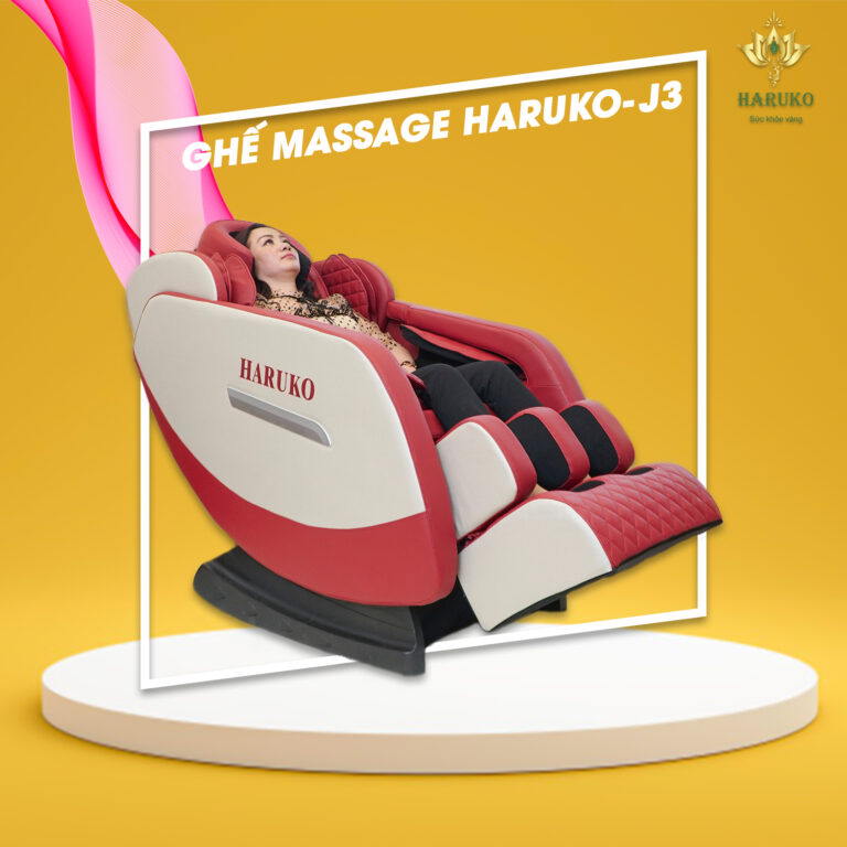 Ghế massage Haruko-J3 với chức năng nhiệt hồng ngoại giúp giảm đau nhức triệt để