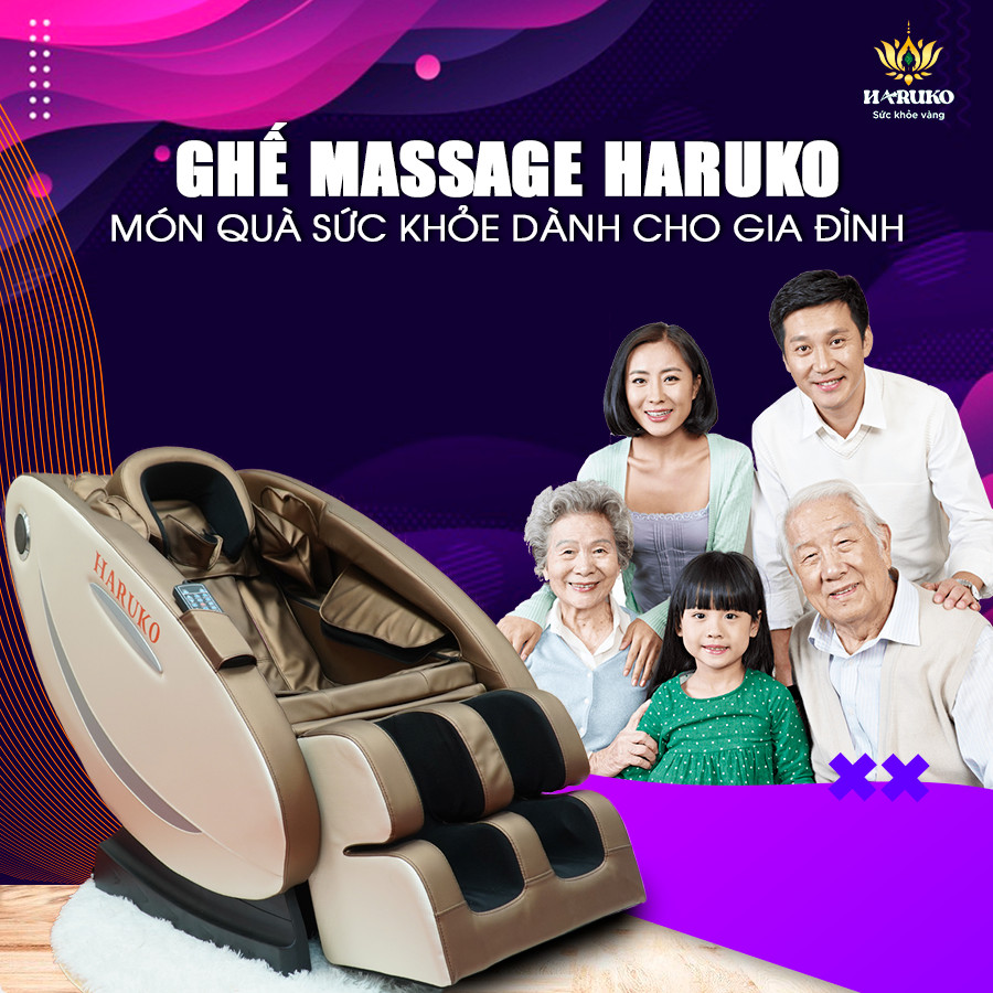 Ghế massage Haruko là món quà tuyệt vời để tặng cho những ai bị thoát vị đĩa đệm
