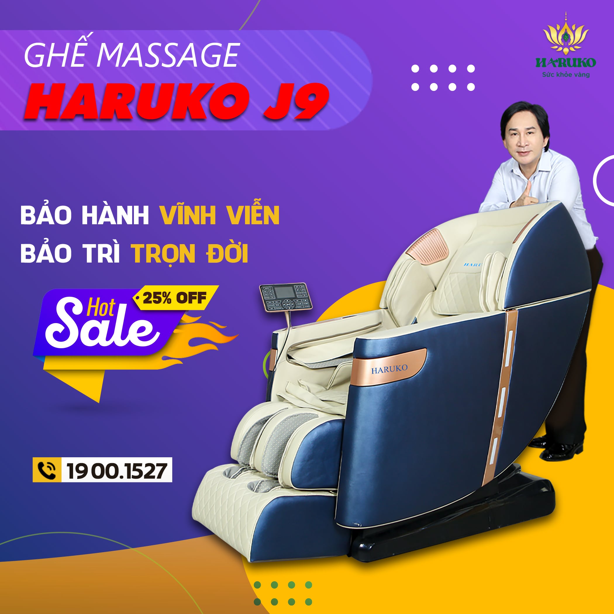 Ghế massage Haruko J9 là dòng sản phẩm thuộc phân khúc cao cấp được trang bị hệ thống con lăn 5D cao cấp hiện đại nhất