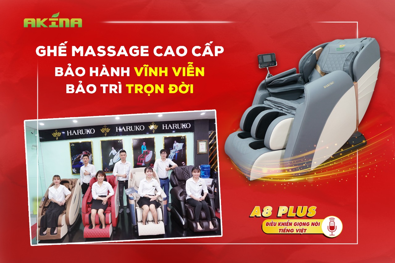 Khách hàng đến với Akina sẽ được trải nghiệm những sản phẩm ghế massage cao cấp miễn phí tại cửa hàng