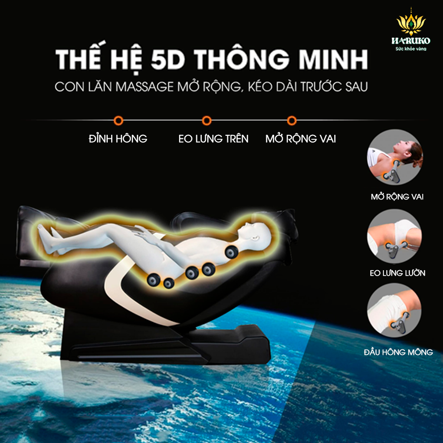 Ghế massage 5D là sản phẩm được nhiều khách hàng tìm mua vì những công dụng của nó đem lại