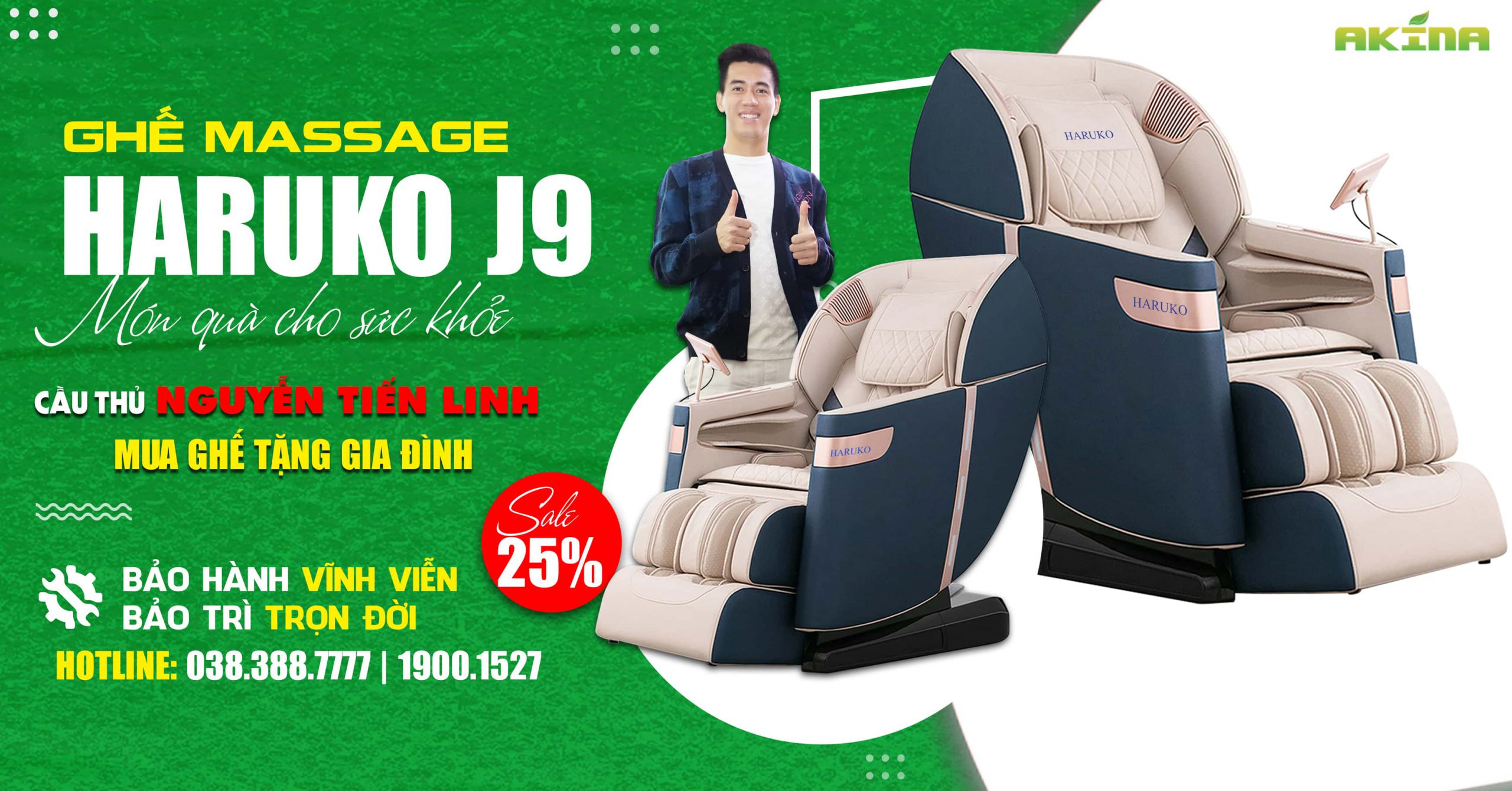 Haruko-J9 với thiết kế sang trọng,bắt mắt là dòng ghế massage mà bất cứ khách hàng nào cũng muốn sở hữu