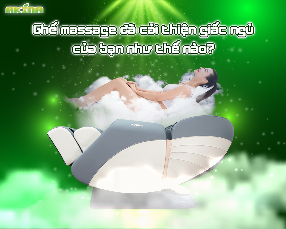Ghế massage là liệu pháp được nhiều khách hàng chọn lựa để giải quyết tình trạng mất ngủ vô cùng hiệu quả