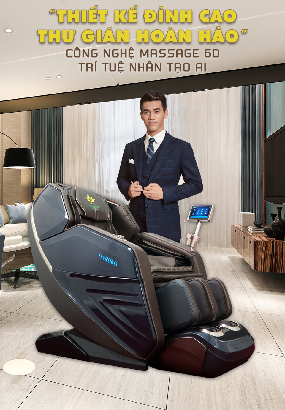 Ghế massage Akina Q8 sỡ hữu thiết kế đỉnh cao cùng những công nghệ tốt nhất thị trường hiện nay