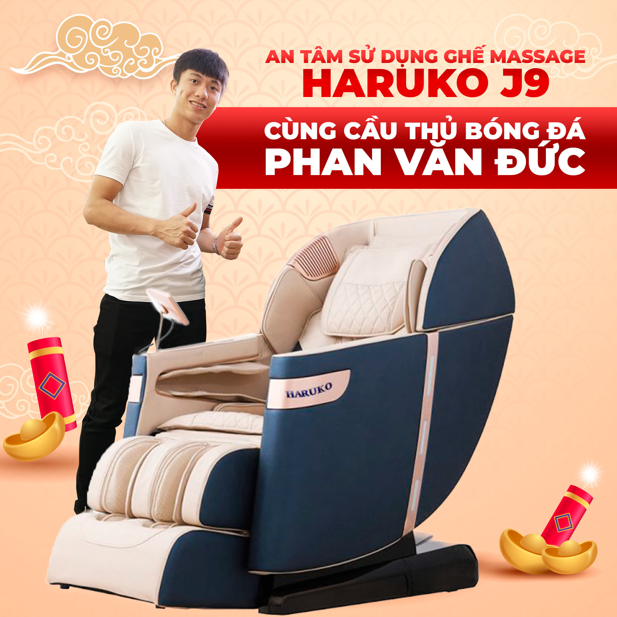 Ghế massage Haruko-J9 là mẫu sản phẩm cao cấp sở hữu nhiều chức năng đa dạng